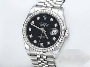 Thumbnail von Rolex Datejust 36 36mm 116244 2011 Stahl Weissgold 750 Diamanten Automatik Gold