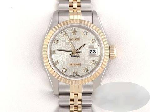 Rolex Lady-Datejust Edelstahl Gelbgold 750 Diamanten Automatik Gold Stahl Damen