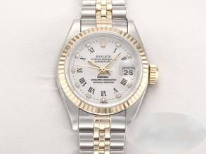 Thumbnail von Rolex Lady-Datejust Edelstahl Gelbgold 750 Diamanten Automatik Gold Stahl Stainless Steel 18kt Yellow Gold Jubilé-band Chronometer Oyster White Dial