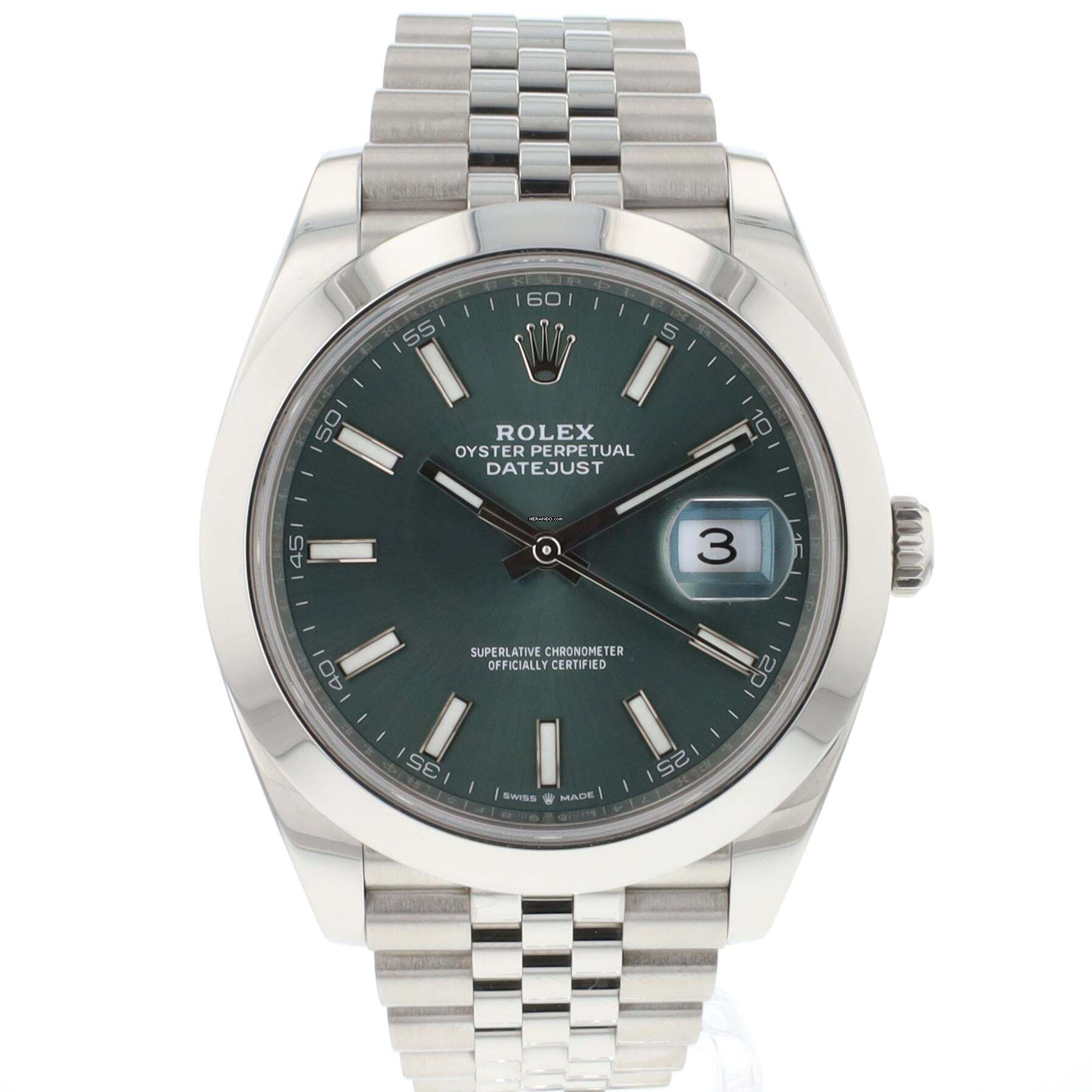 Rolex Datejust 41 Jubilee Mint Green Dial