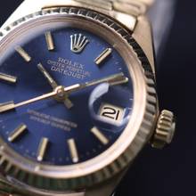 Thumbnail von Rolex Lady-Datejust 26 Yellow Gold President Blue Dial