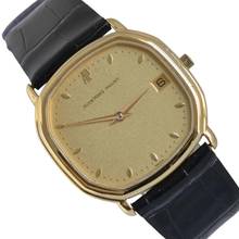Thumbnail von Audemars Piguet Octagonal classic date champagne dial quartz yellow gold 18KT