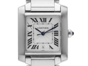 Thumbnail von Cartier Tank Française GM Großes Modell Ref.2302 2002 Box&Beschreibung sehr gut Vintage Tank Francaise GM Großes Modell