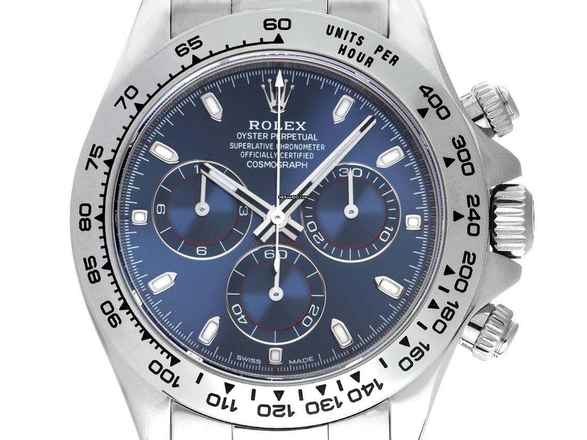  Rolex Daytona Ref.116509 2009 LC EU Full Set wie Neu Vintage Daytona 18kt Weißgold 