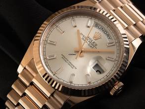 Thumbnail von Rolex Day-Date 36 Diamanten Ref.128235 2025 Full Set Ungetragen Day-Date 18kt Roségold Everose Diamanten