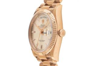 Thumbnail von Rolex Day-Date 36 Diamanten Ref.128235 2025 Full Set Ungetragen Day-Date 18kt Roségold Everose Diamanten