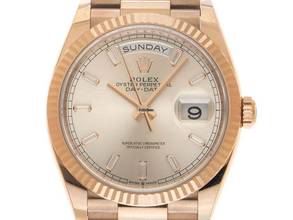 Thumbnail von Rolex Day-Date 36 Diamanten Ref.128235 2025 Full Set Ungetragen Day-Date 18kt Roségold Everose Diamanten