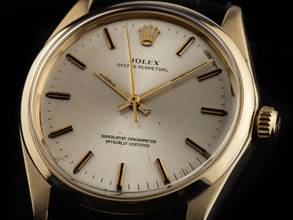 Thumbnail von Rolex Oyster Perpetual 34 Ref.1005 1968 original Box sehr gut Vintage Oyster Perpetual 14kt Gelbgold