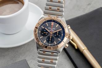 Thumbnail von Breitling Chronomat 42 B01 Stahl / Gold Automatik Ref. UB0134101B1U1
