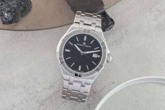 Thumbnail von Maurice Lacroix AIKON Stahl Quarz Herrenuhr Ref. AI1008-SS002-33 B&P 2018