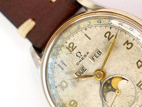 Thumbnail von Omega Serviced Cosmic Triple Date Moonphase Mondphase 2471 2471