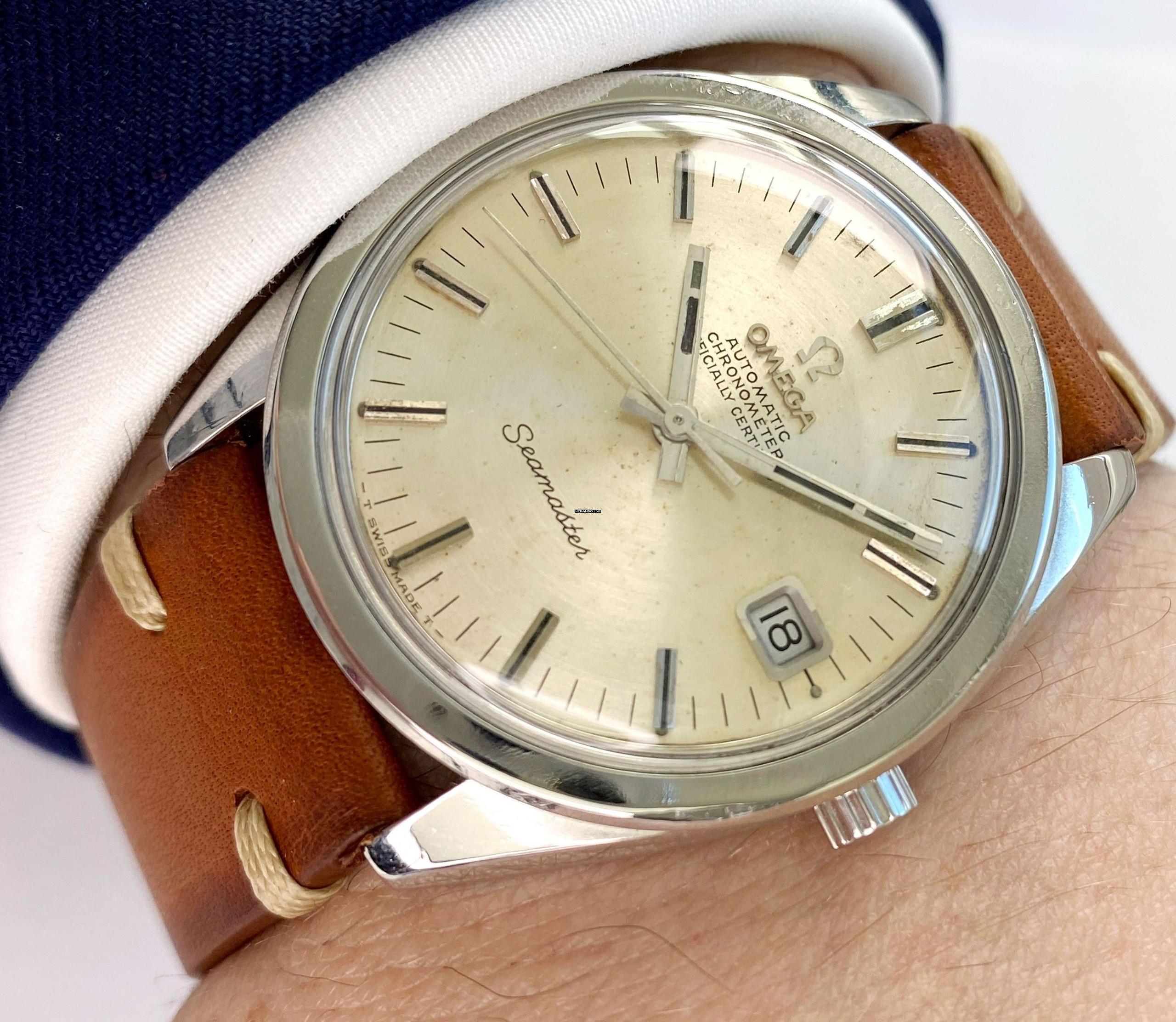 Omega Seamaster Serviced 36mm Seamaster Chronometer Vintage Automatic Automatik ref 168022 168.022