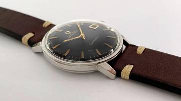 Thumbnail von Omega Seamaster Serviced Seamaster Vintage Automatic Automatik ref 166002 Black Restored Dial 166.002