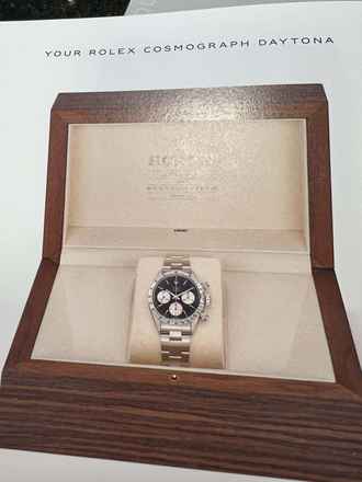 Rolex Daytona 6265 Daytona BIG RED aus 1980 mit neuem Service ROLEX GENF ATELIER - Hervorragend mit originalem Buch über die Revision Rolex Atelier Genf usw.!