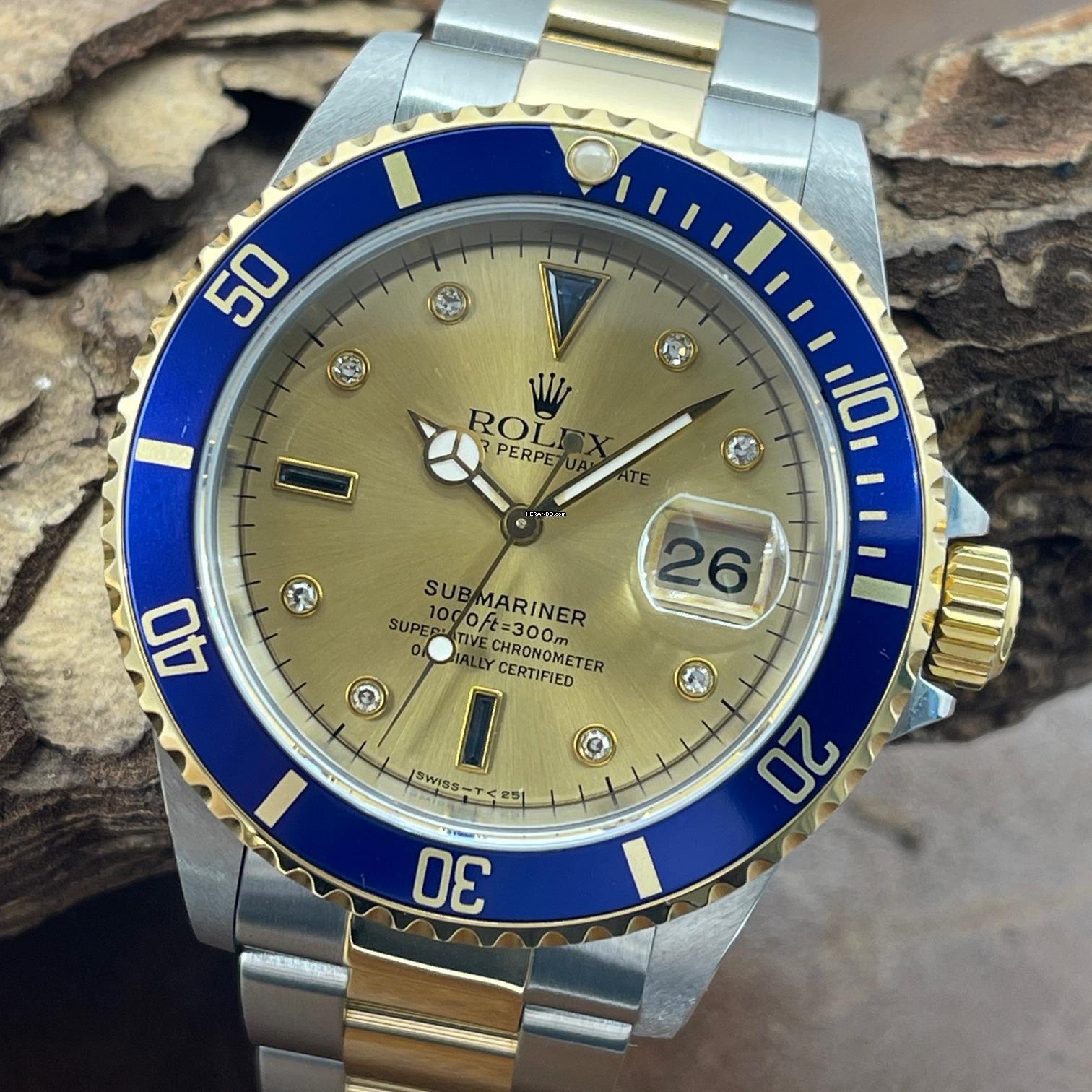 Rolex Submariner Date Submariner Date - Sultan Dial - Ref. 16613 - Servicepapiere Rolex Servicepapiere