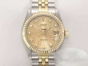 Thumbnail von Rolex Datejust 31 31mm Medium 68273 Stahl Gelbgold 750 Diamanten Automatik Stainless Steel 18kt Yellow Gold Jubilé-band Chronometer Oyster