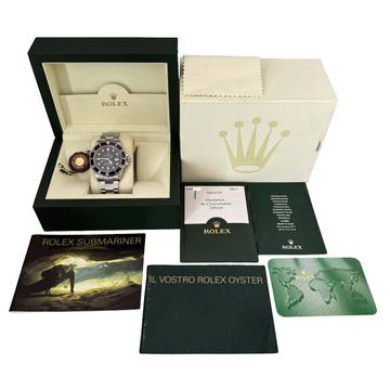  Rolex Submariner Date 16610 D38 Series Luminova 2005 Full Set TOP Condition 