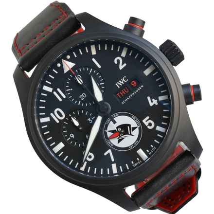  IWC Fliegeruhr Chronograph Pilot Edition Tophatters ceramic Full Set Like NEW 