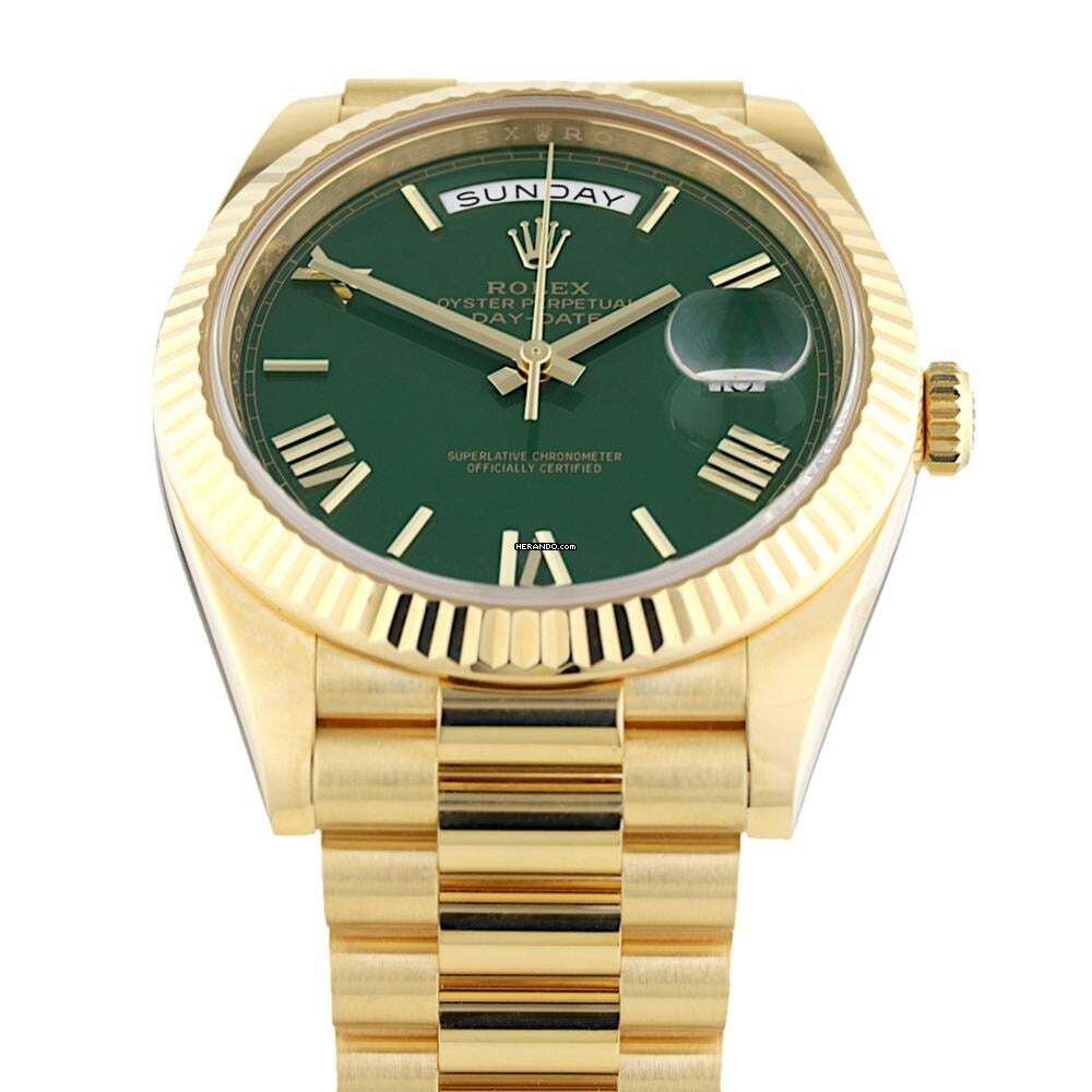Rolex Day-Date 40 Green Dial Ref.228238 Fullset