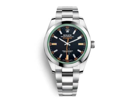 Rolex Milgauss Black Dial - Green Sapphire Glass - 116400GV 2010