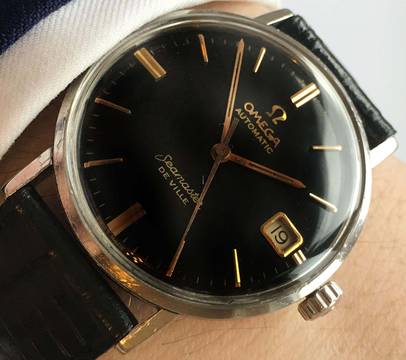 Omega Seamaster DeVille Serviced Vintage Seamaster De Ville Automatic Steel black dial 14770 14770