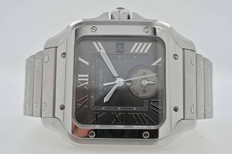 Thumbnail von Cartier Santos de Cartier Large Grey Dial WSSA0076 Dual Time