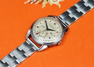 Thumbnail von Movado STUNNING TRIPLE DATE CALENDAR IN STEEL RARE VINTAGE