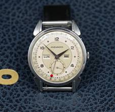 Thumbnail von Movado STUNNING TRIPLE DATE CALENDAR IN STEEL RARE VINTAGE