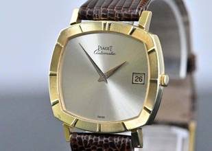 Thumbnail von Piaget rare Vintage TV Screen Date | 13423 | Automatic | yellow gold