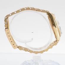 Thumbnail von Rolex Oyster Perpetual Date 1503/8 Soleil silver dial yellow gold 18KT Full Set TOP Condition