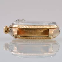 Thumbnail von Rolex Oyster Perpetual Date 1503/8 Soleil silver dial yellow gold 18KT Full Set TOP Condition