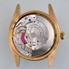 Thumbnail von Rolex Oyster Perpetual Date 1503/8 Soleil silver dial yellow gold 18KT Full Set TOP Condition