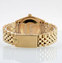 Thumbnail von Rolex Oyster Perpetual Date 1503/8 Soleil silver dial yellow gold 18KT Full Set TOP Condition