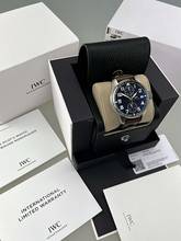 Thumbnail von IWC Le Petit Prince Monopusher Big Edition steel 46 mm dial blue limited 500 pcs worldwide ungetragen Full Set EK 06/2022 Faltschließe Handaufzug