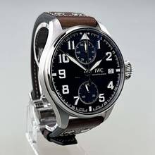 Thumbnail von IWC Le Petit Prince Monopusher Big Edition steel 46 mm dial blue limited 500 pcs worldwide ungetragen Full Set EK 06/2022 Faltschließe Handaufzug