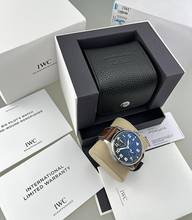 Thumbnail von IWC Le Petit Prince Monopusher Big Edition steel 46 mm dial blue limited 500 pcs worldwide ungetragen Full Set EK 06/2022 Faltschließe Handaufzug