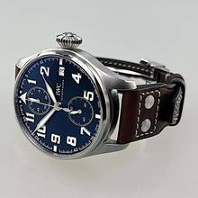 Thumbnail von IWC Le Petit Prince Monopusher Big Edition steel 46 mm dial blue limited 500 pcs worldwide ungetragen Full Set EK 06/2022 Faltschließe Handaufzug