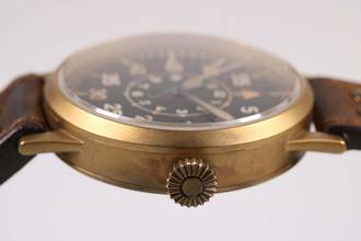 Thumbnail von Laco Dortmund Fliegeruhr Original Dortmund Bronze Ref. 862088 – Full Set – Top Zustand – 2020