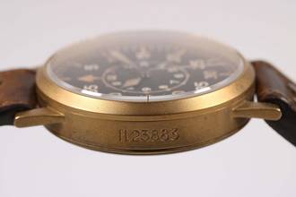 Thumbnail von Laco Dortmund Fliegeruhr Original Dortmund Bronze Ref. 862088 – Full Set – Top Zustand – 2020