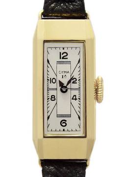 Cyma Ladies NOS 18 k Yellow Gold 1930s