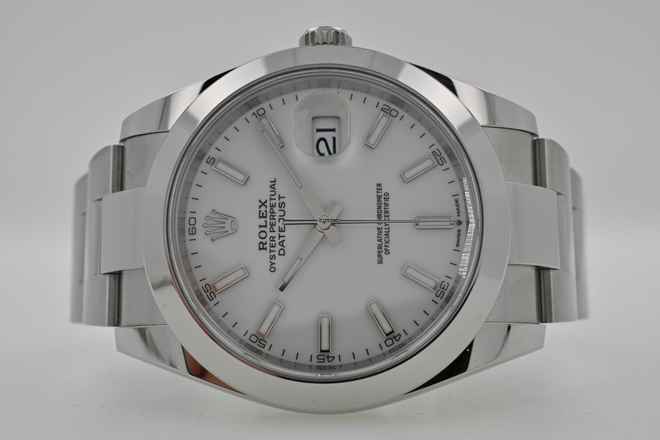 Rolex Datejust 41 126300 Beyaz Kadran 2026 Tam Set