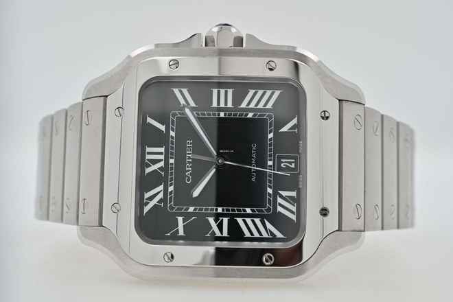  Cartier Santos de Cartier Large Black Dial WSSA0096 