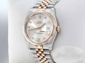 Thumbnail von Rolex Datejust 36 36mm 116231 2014 Stahl Rosegold 750 Diamanten Automatik