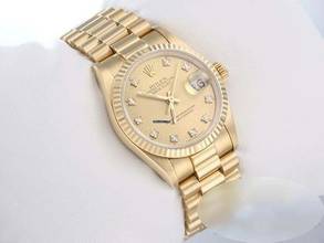Thumbnail von Rolex Datejust 31 31mm Medium Gelbgold 750 Diamanten Automatik 18kt Yellow Gold Damen President-band Chronometer Oyster