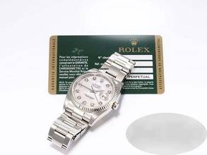 Thumbnail von Rolex Datejust 36 36mm 116234 Stahl Weissgold 750 Cacholong Diamanten Automatik Stainless Steel 18kt White Gold Oyster-band Chronometer