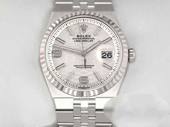 Rolex Land-Dweller 36mm 127234 2026 Paslanmaz Çelik Beyaz Altın 750 Otomatik