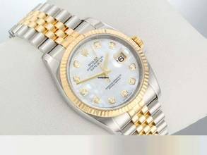 Thumbnail von Rolex Datejust 36 36mm 116233 Perlmutt Diamanten 2014 Stahl Gelbgold 750 Automatik