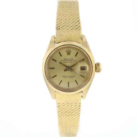 Rolex Lady-Datejust 26 Yellow Gold Milanese Bracelet 