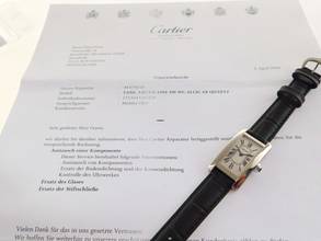 Thumbnail von Cartier Tank Américaine Damenuhr18 Kt Weißgold plus kleinen Cartier Service 04 2026