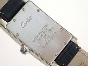 Thumbnail von Cartier Tank Américaine Damenuhr18 Kt Weißgold plus kleinen Cartier Service 04 2026